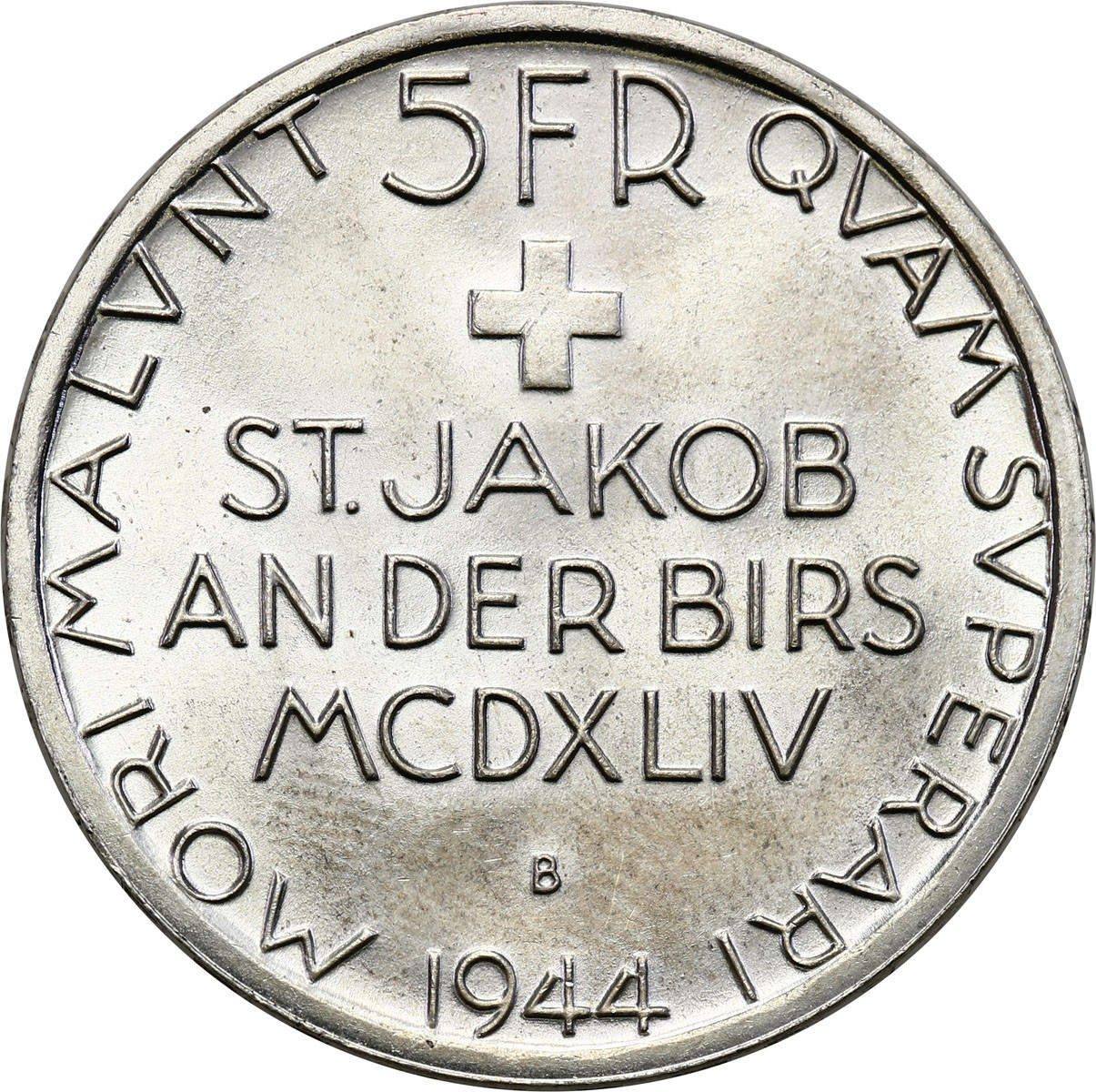Szwajcaria 5 Franków 1944 B , St. Jakob